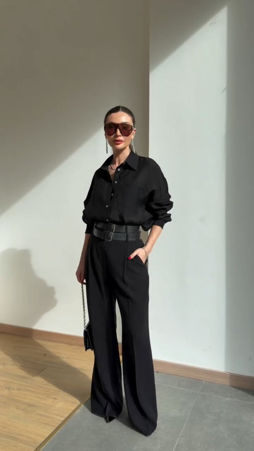 Double-belted Pants