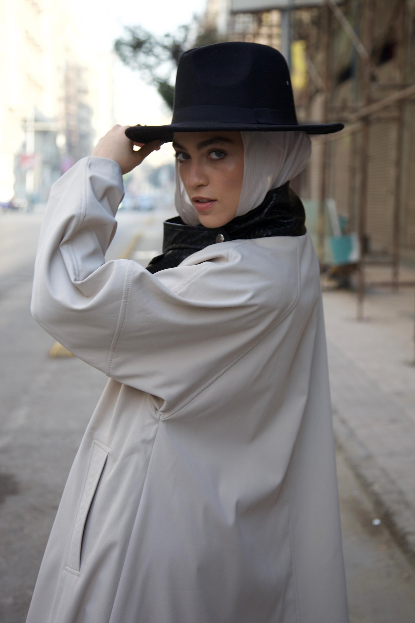 The Dimension Leather Coat