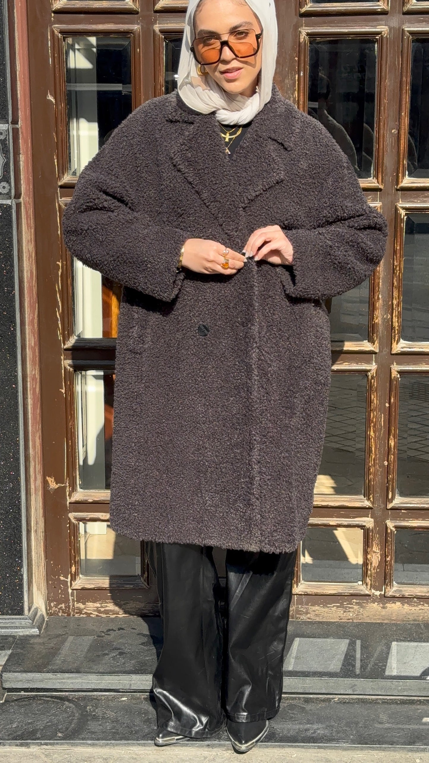 The Teddy Leather-Lined Coat