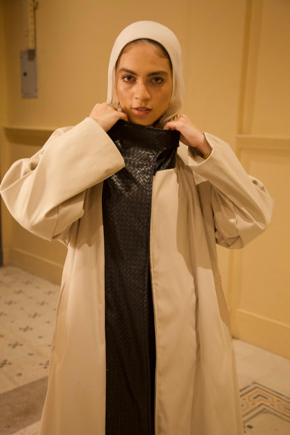 The Dimension Leather Coat