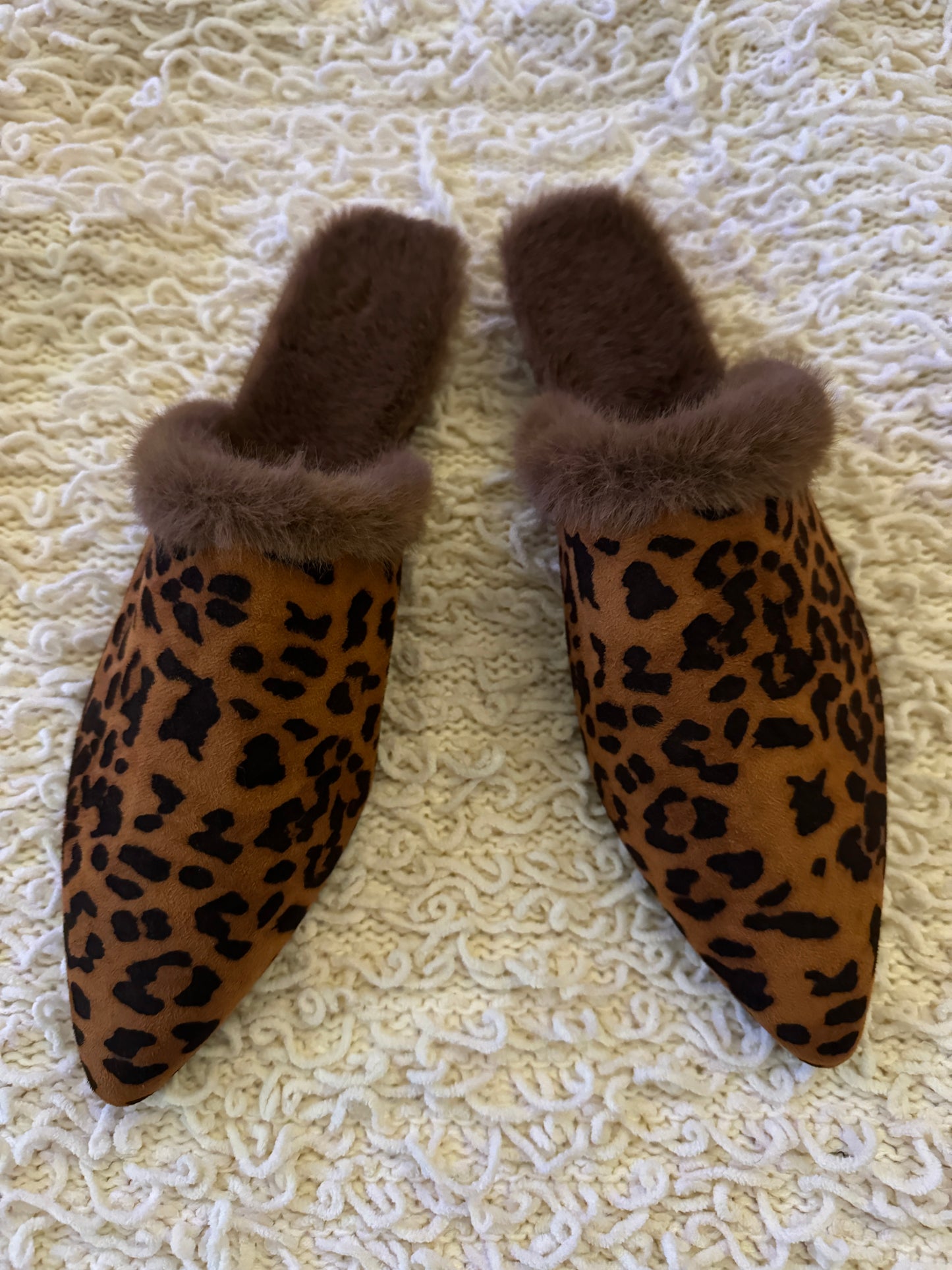 ANIMAL PRINT Leopard Print Slip-On Mules