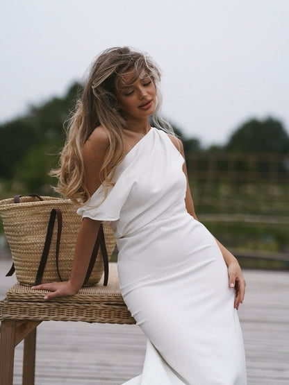 Ruffle Halter Maxi Dress