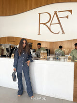 Amna in Strike Denim