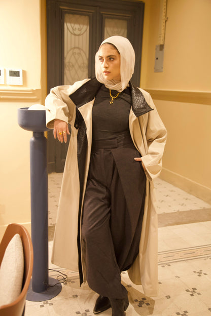 The Dimension Leather Coat