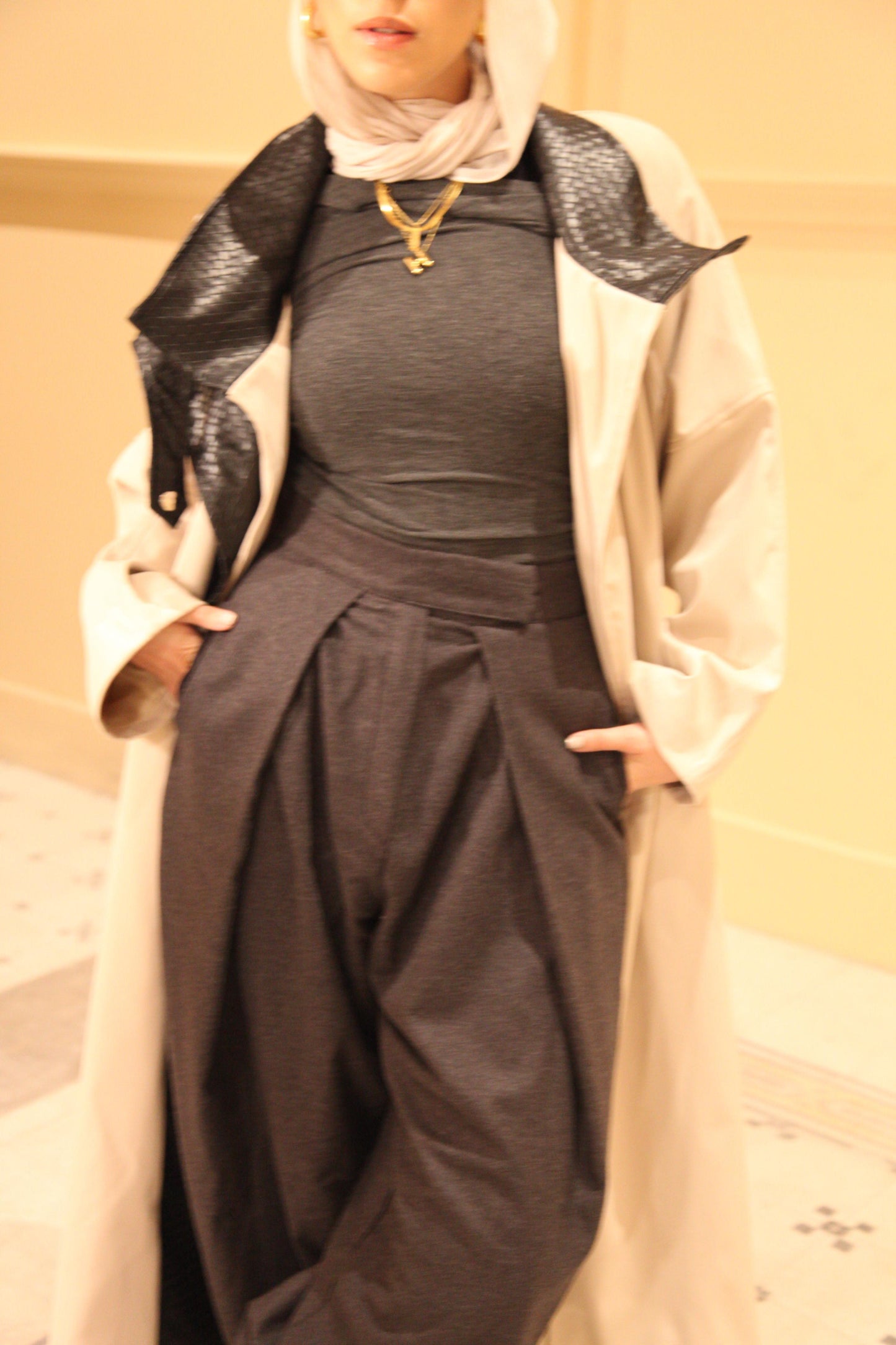 The Dimension Leather Coat