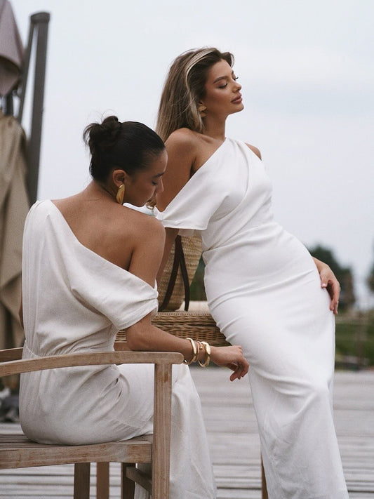 Ruffle Halter Maxi Dress