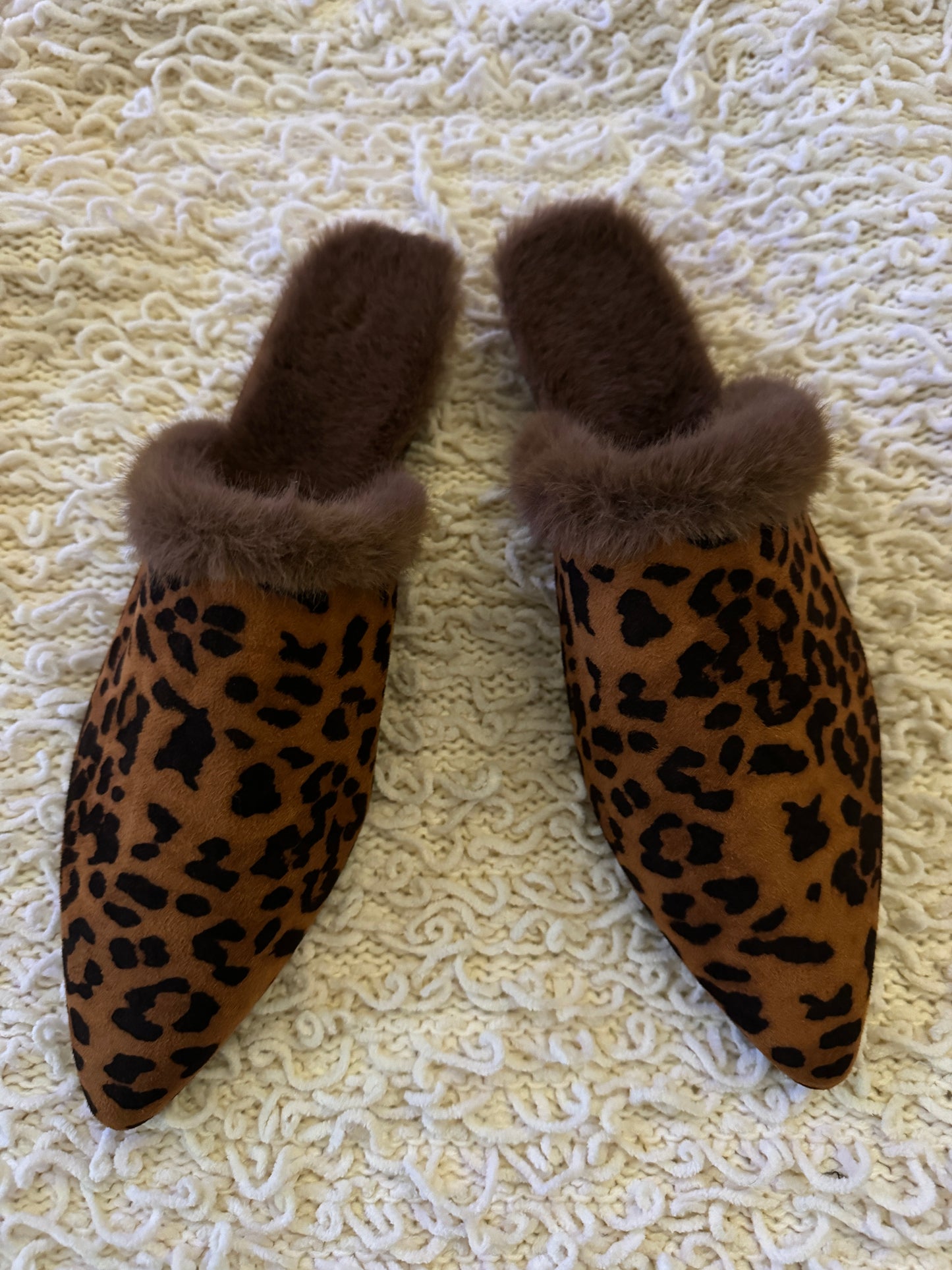 ANIMAL PRINT Leopard Print Slip-On Mules