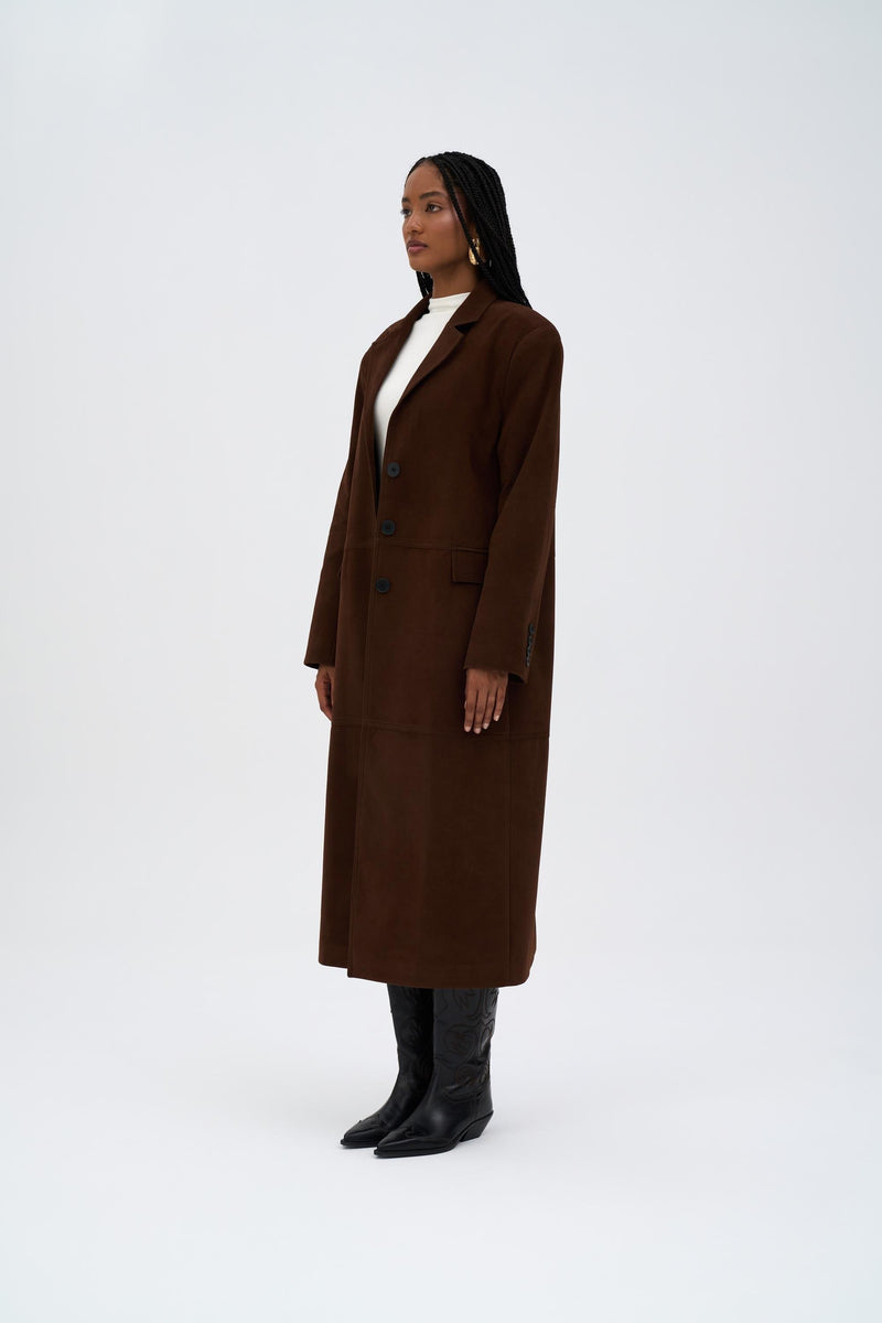 Luxe Suede Coat