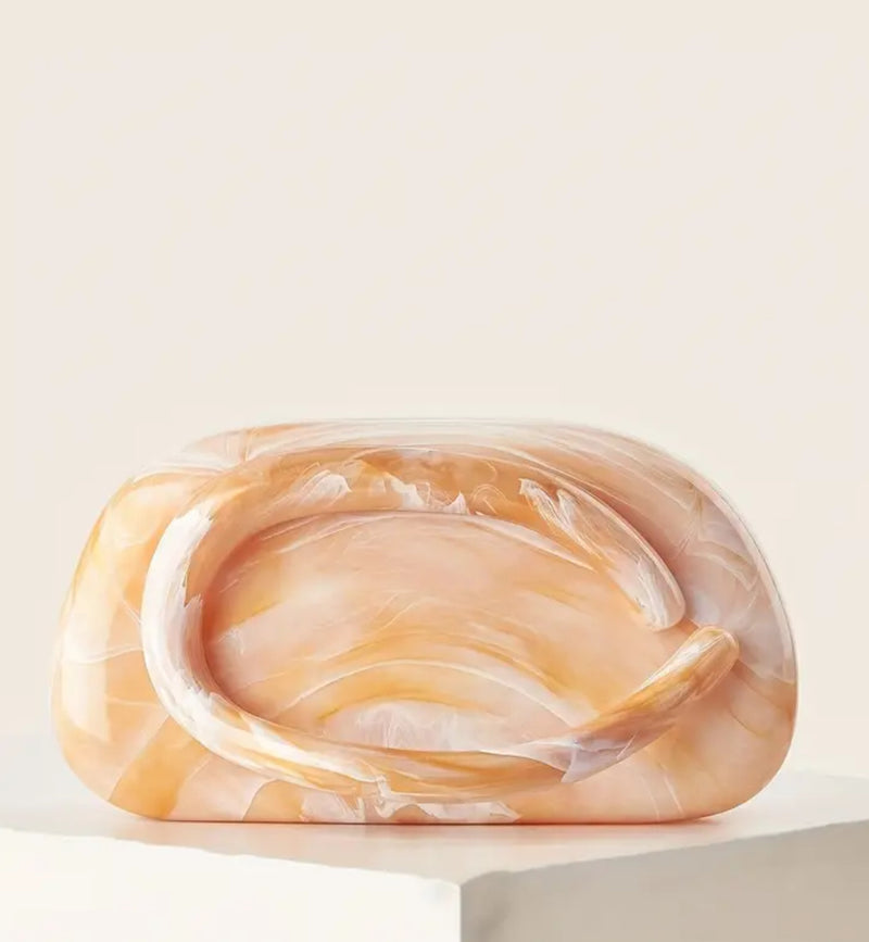 Acrylic Marble clutch