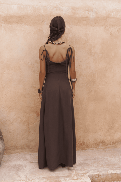 Elara Draped Maxi Dress