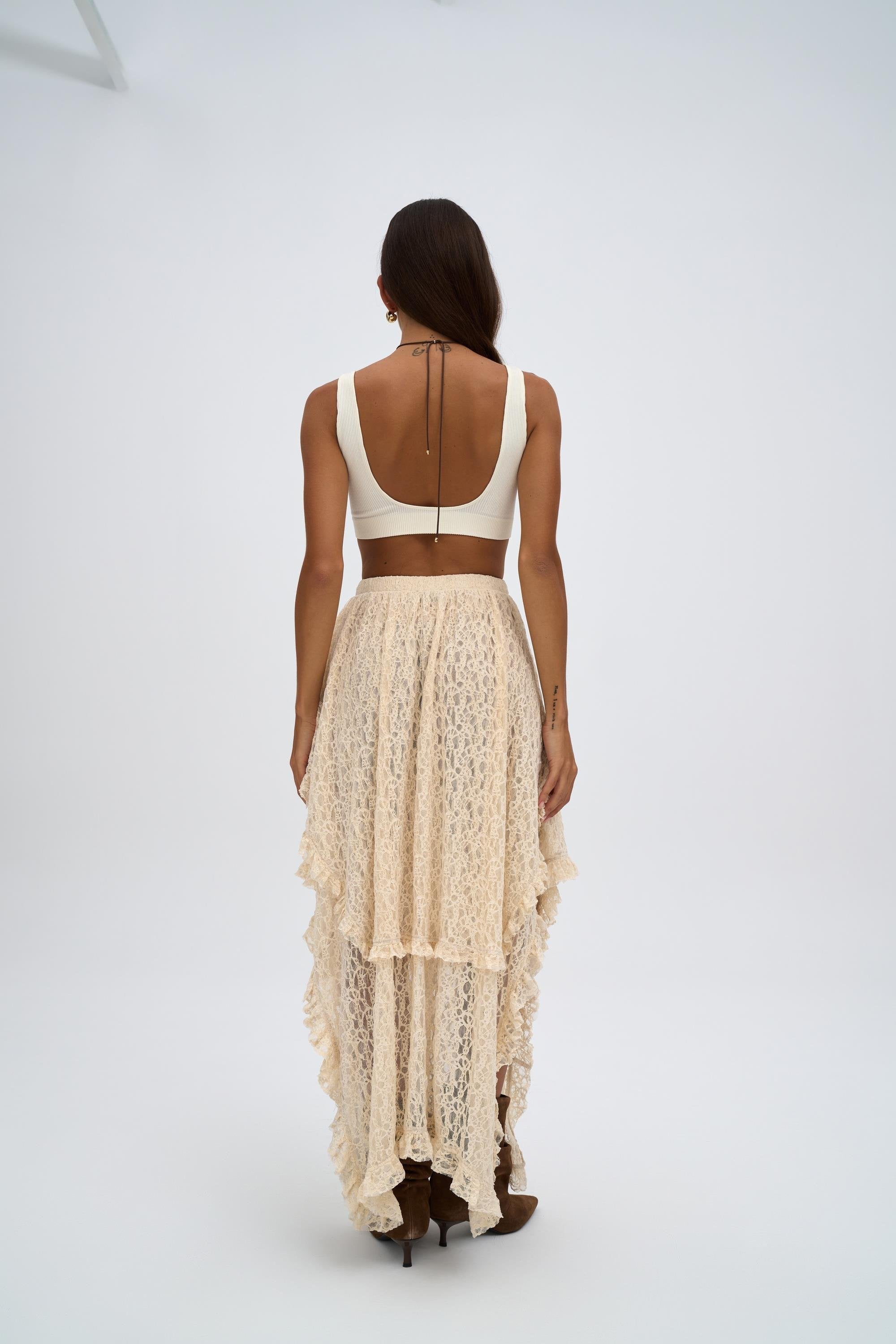 Ruffle Lace Skirt