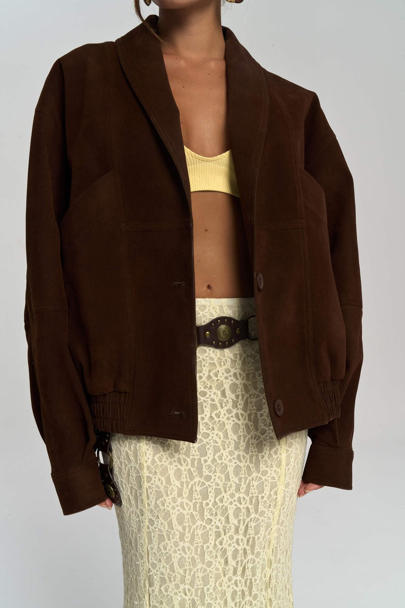 City Suede Bomber