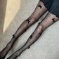 Bow and pearl tights