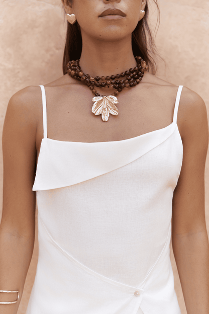 Elara Draped Maxi Dress