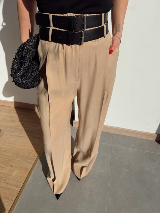 Double-belted Pants