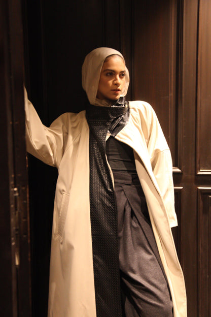 The Dimension Leather Coat