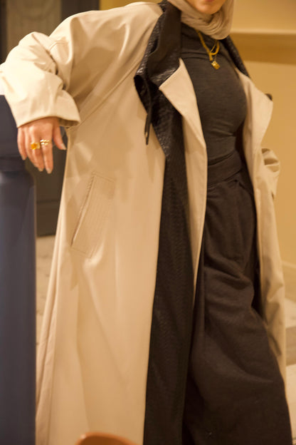 The Dimension Leather Coat