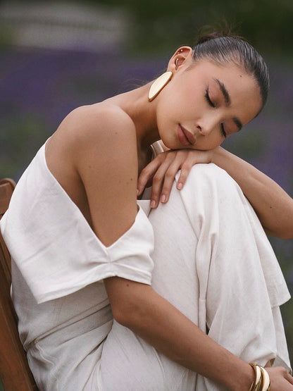 Ruffle Halter Maxi Dress