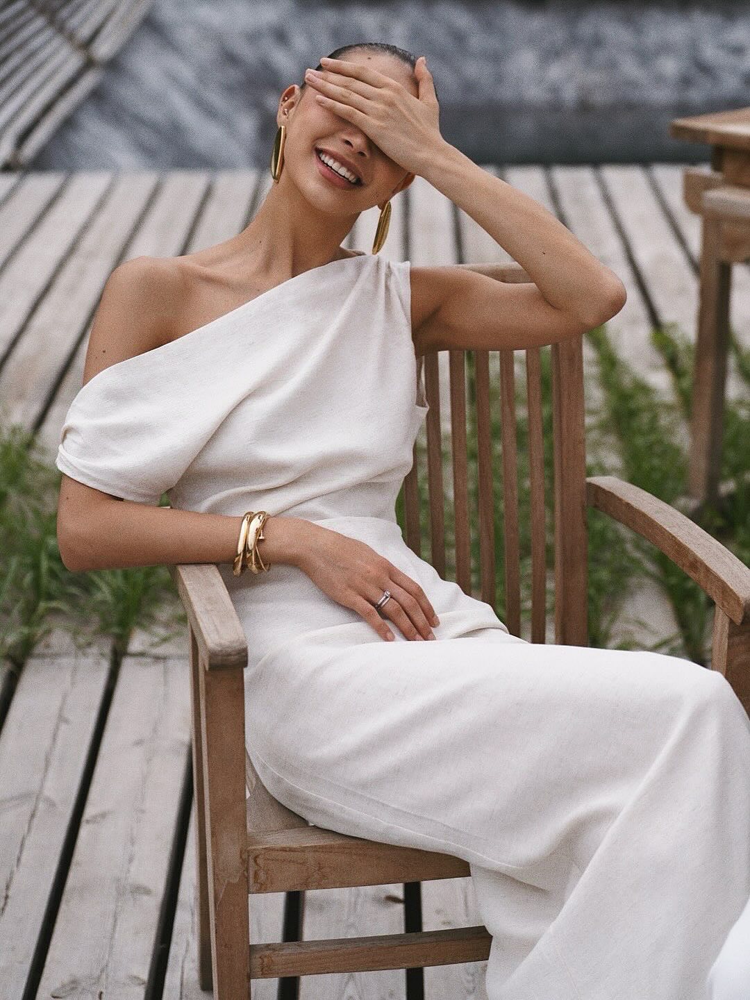 Ruffle Halter Maxi Dress