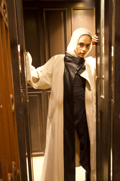 The Dimension Leather Coat