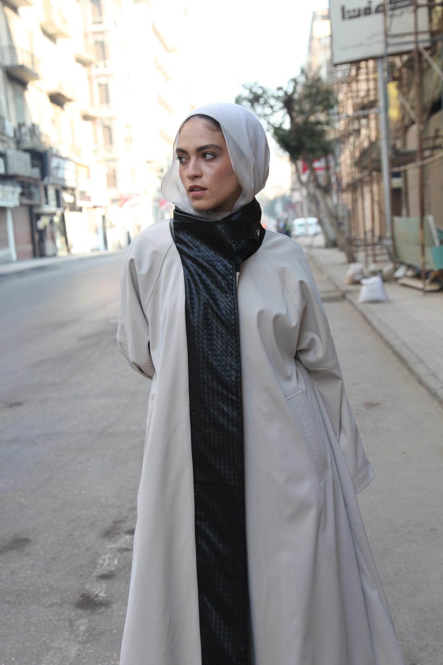 The Dimension Leather Coat