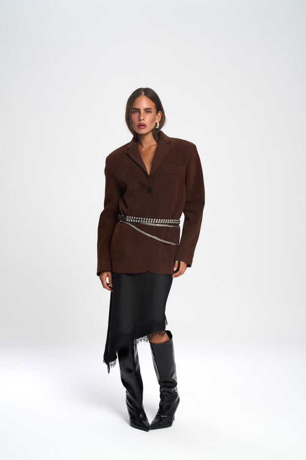 Edge Suede Blazer