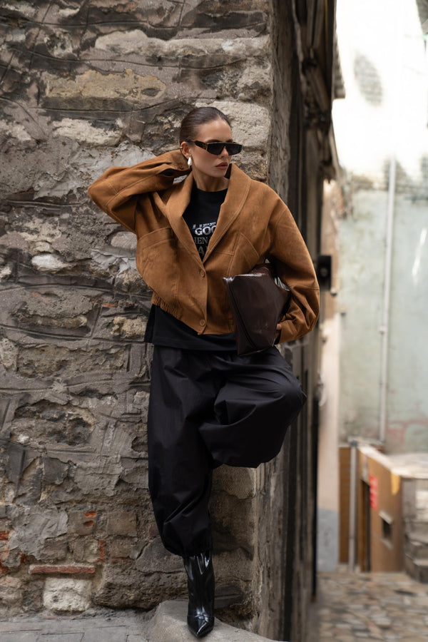 City Suede Bomber