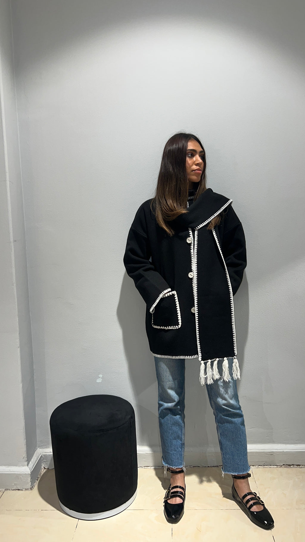 Lined wool jacket