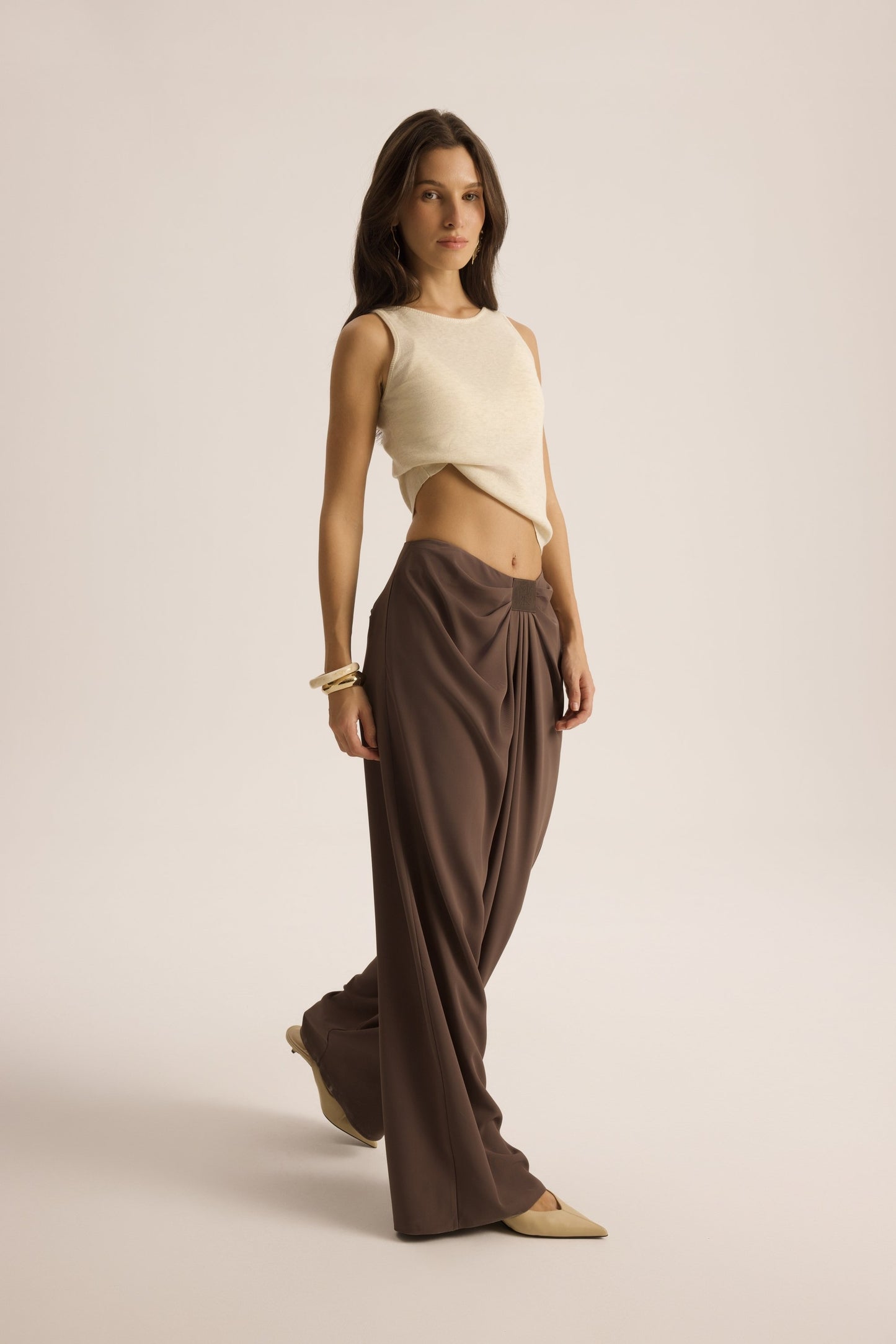 Twisted Draped Pants