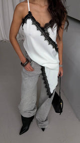 Silk Whisper Lace Top