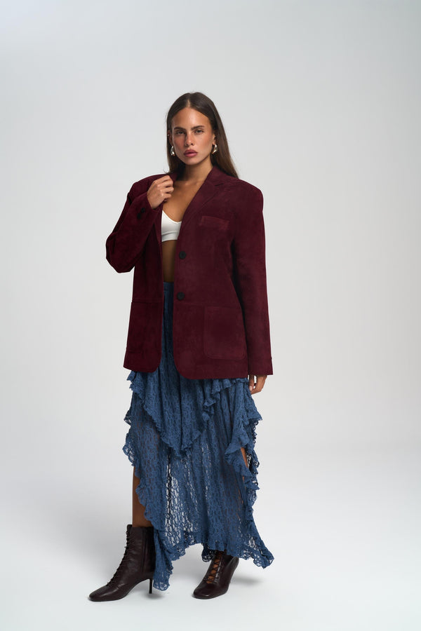 Edge Suede Blazer