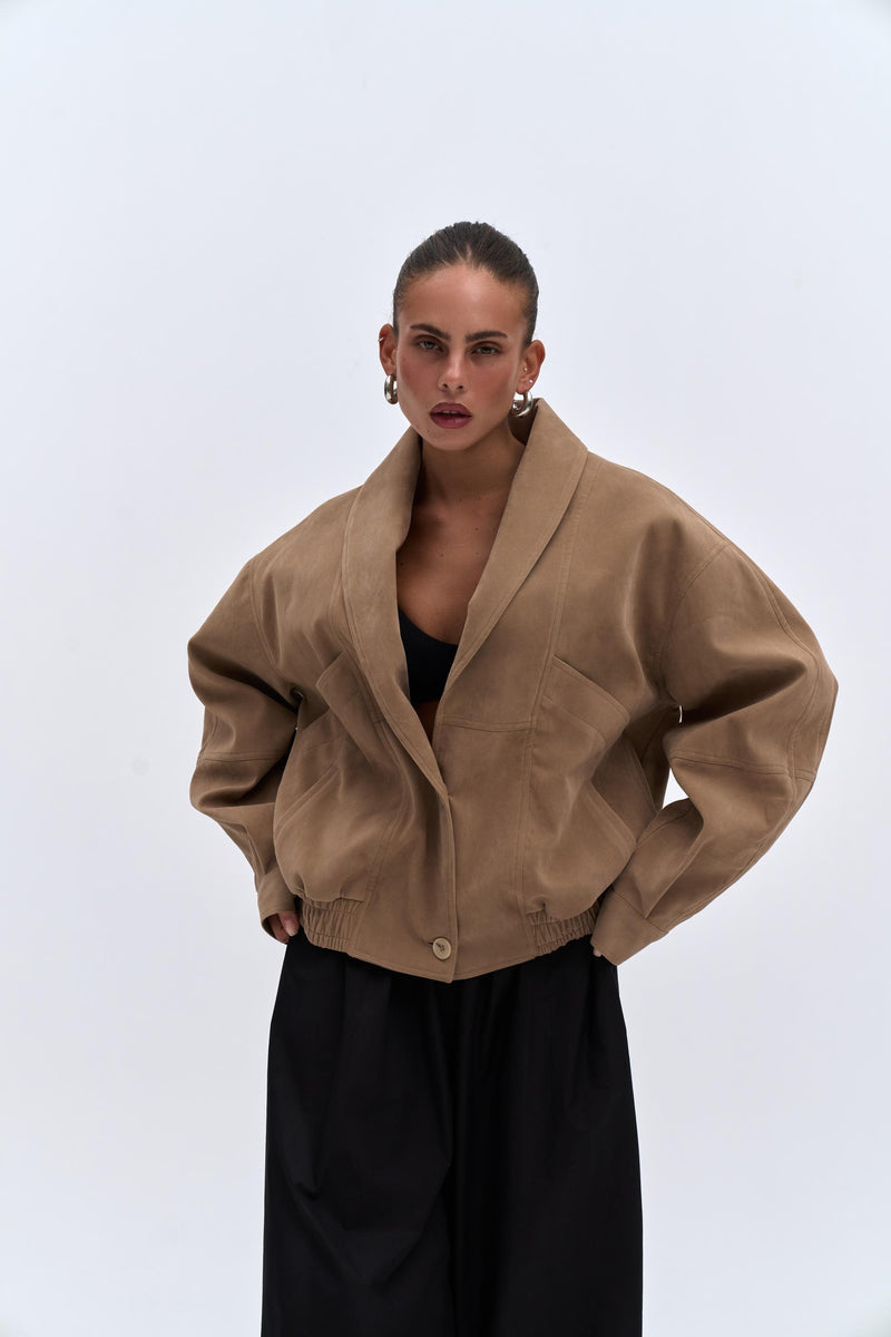City Suede Bomber