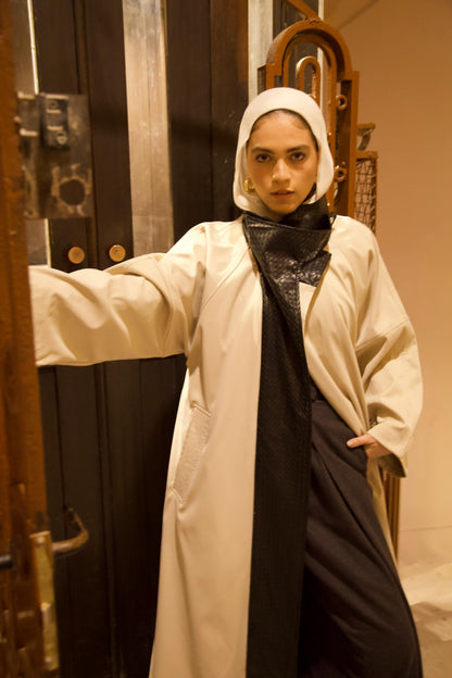 The Dimension Leather Coat