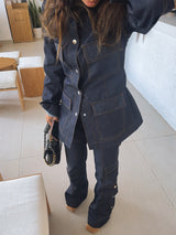 Amna in Strike Denim
