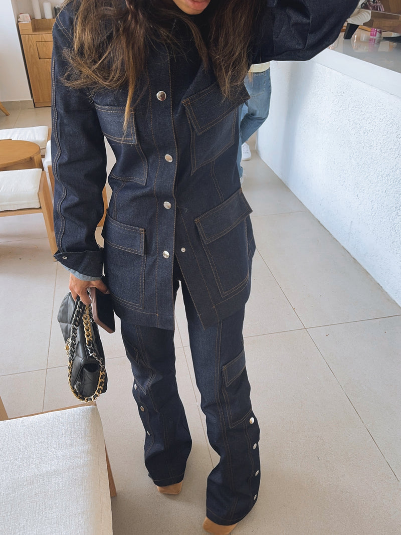 Amna in Strike Denim