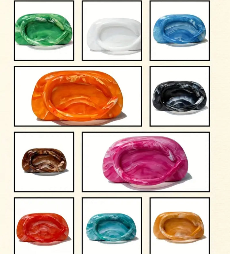 Acrylic Marble clutch