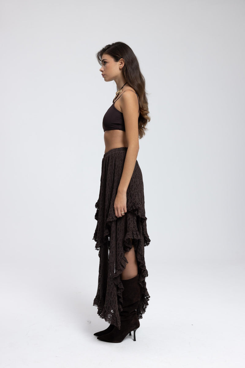 Ruffle Lace Skirt