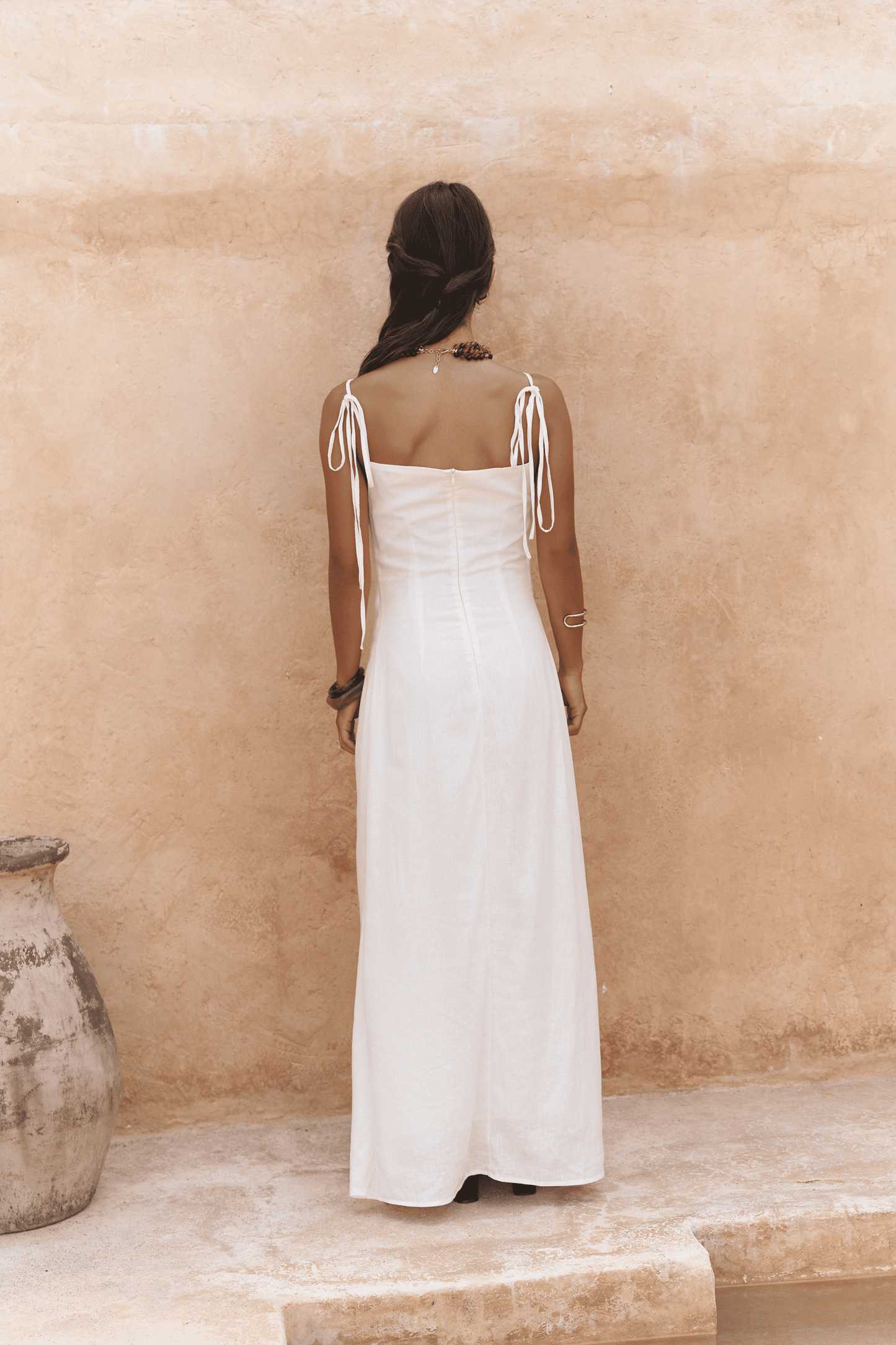 Elara Draped Maxi Dress