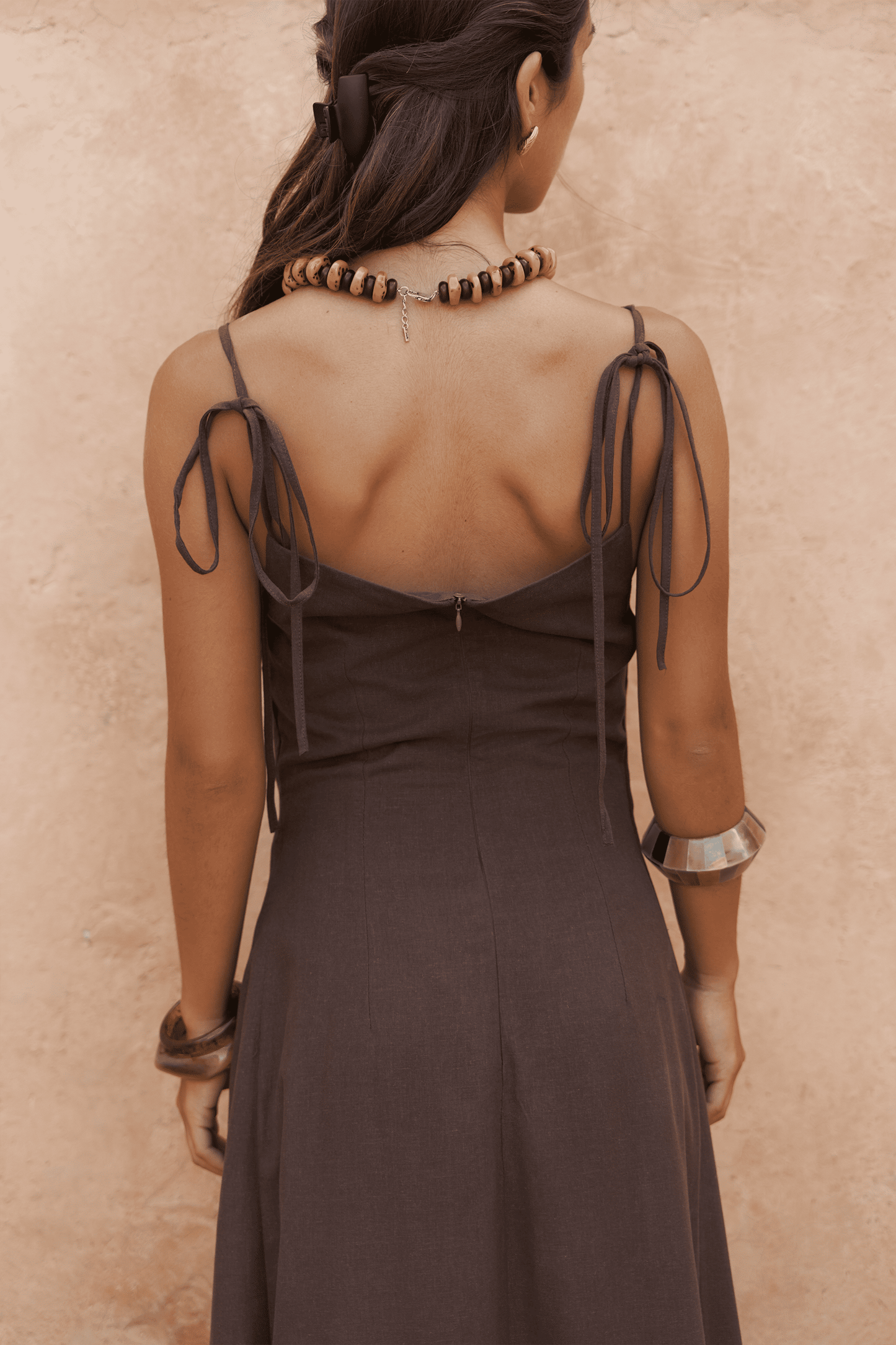 Elara Draped Maxi Dress