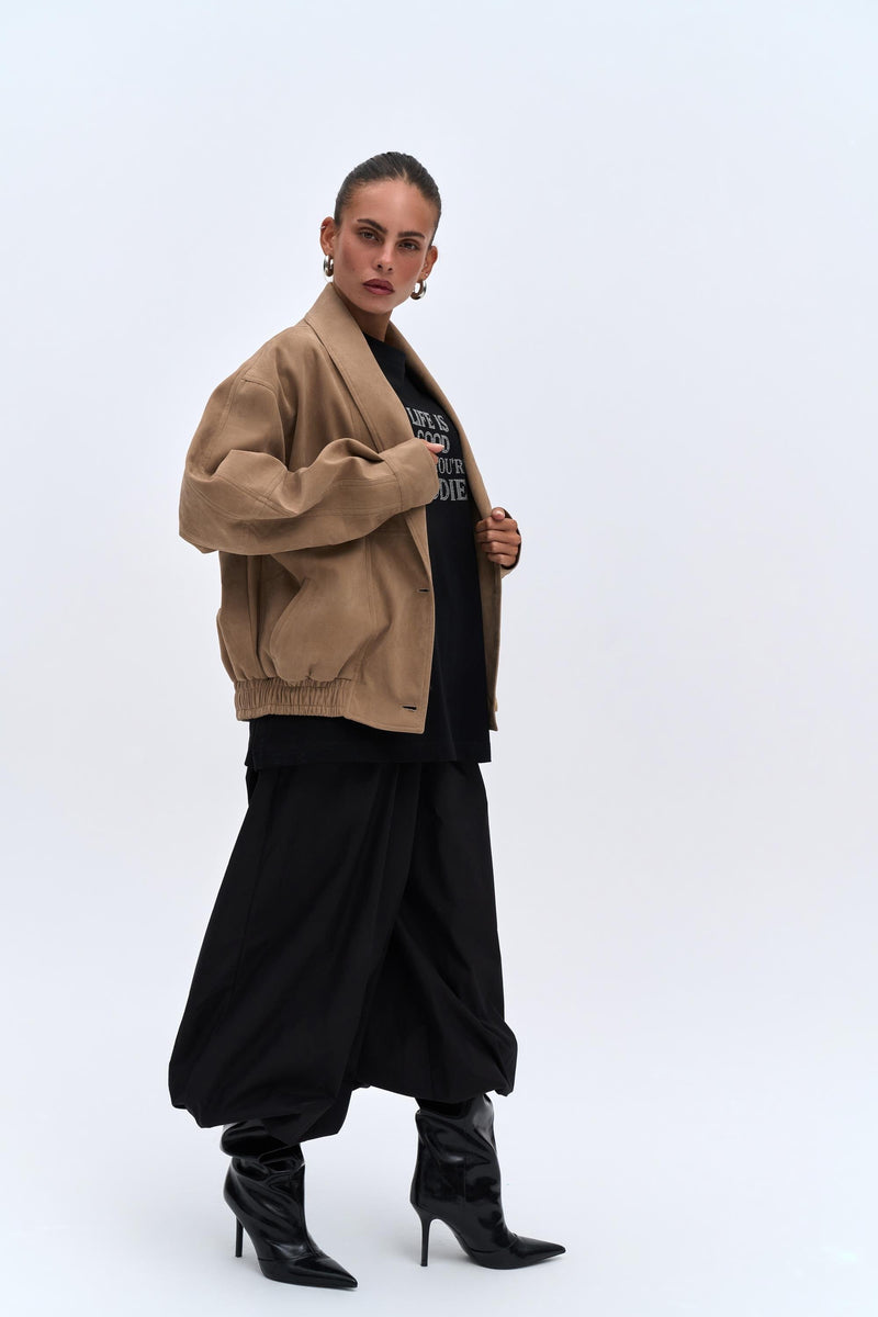 City Suede Bomber