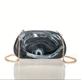Acrylic Marble clutch