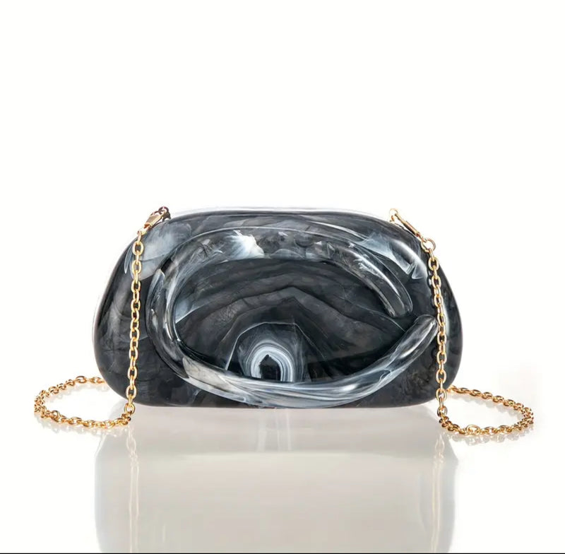 Acrylic Marble clutch