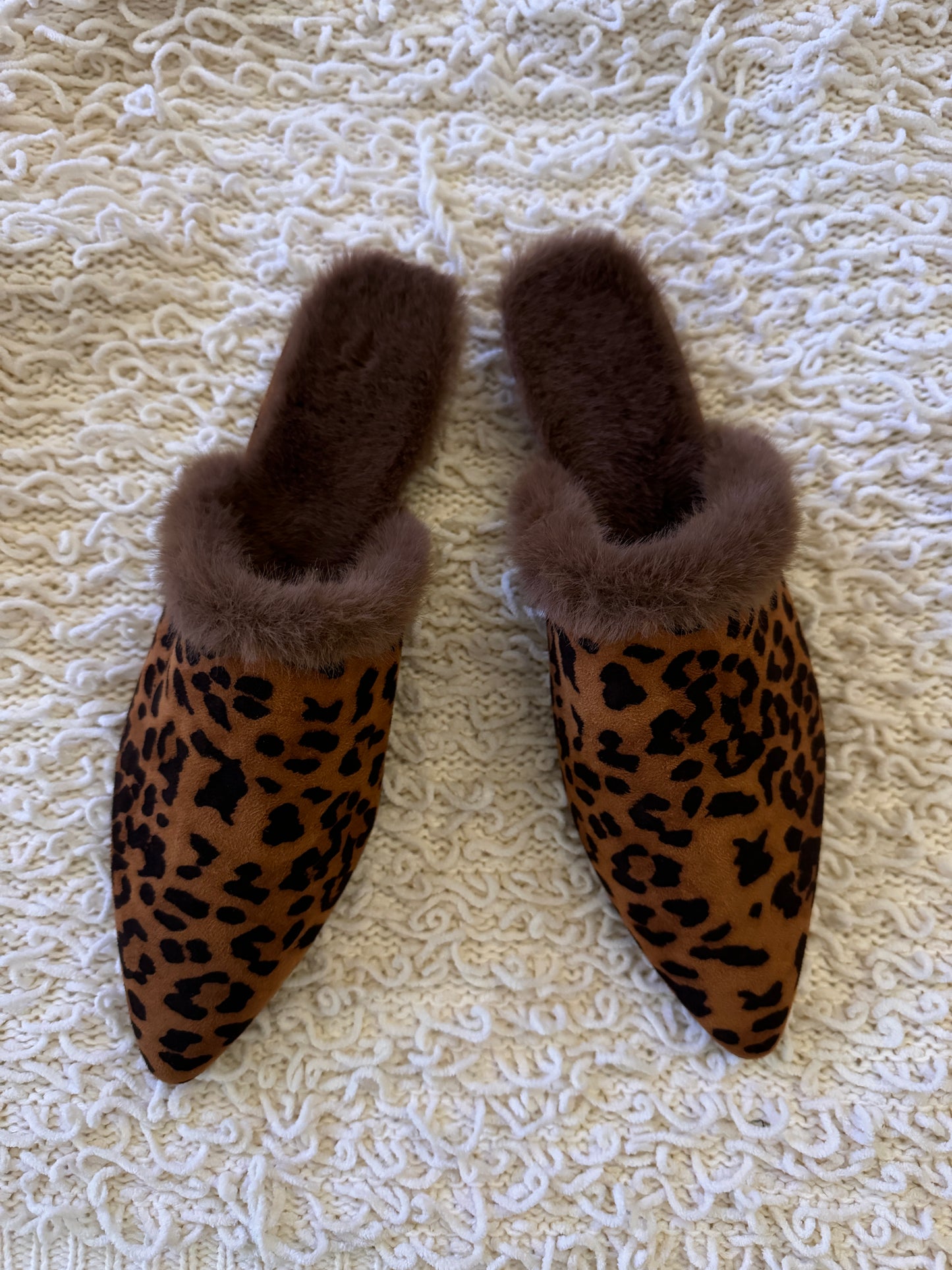 ANIMAL PRINT Leopard Print Slip-On Mules