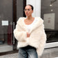 Short Eco Fur Coat